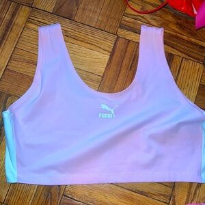 NWT Puma baby pink cropped top size: XL